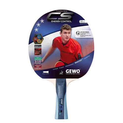 Gewo Cs Energy Control - Racchetta Da Ping Pong Concava, Sviluppata Da Christian Süß