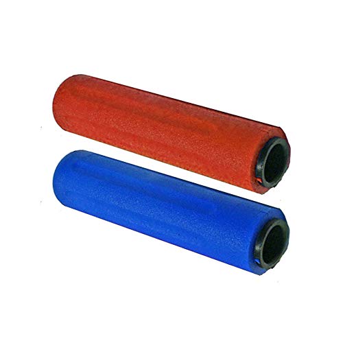 Roberto Sport Calcio Balilla Ricambio, Coppia Manopole Originali Professional Per Aste Diametro Mm.18 Colori Rosso, Blu