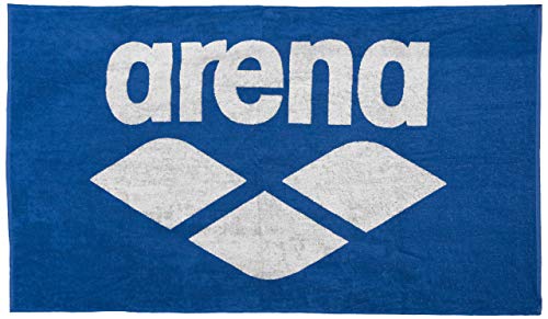 Arena Baumwoll Handtuch Pool Soft, Asciugamano Unisex-Adulti, Royal-Bianco, 150X90Cm