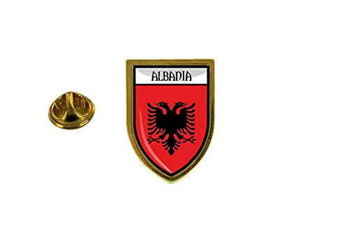 Akachafactory - Spilla Con Spilla, Motivo: Bandiera Del Paese Stemma Albania Albanese