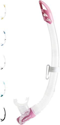 Cressi Gamma, Snorkel Unisex Adulto, Trasparente/Rosa, Taglia Unica