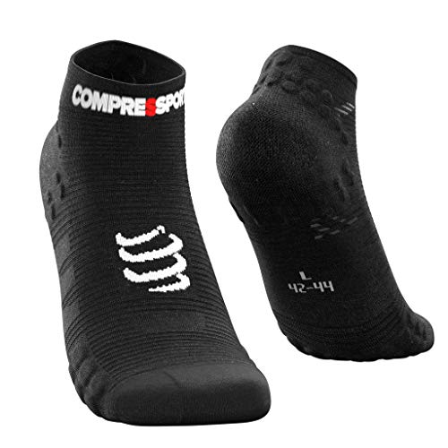 Compresssport Prsv3 Rl Run Low, Calzini Da Gara Unisex-Adult, Nera, 3