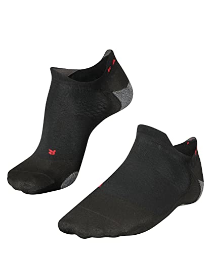 Falke Ru5 Race Invisible W In Filo Funzionale Antivesciche 1 Paio, Calzini Da Corsa Donna, Nero (Black-Mix 3010), 37-38