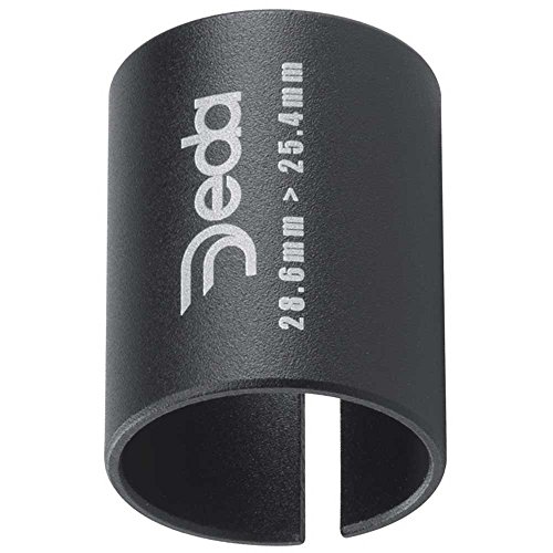Deda Elementi Bague Réductrice 1""-1"" 1/8 En Aluminium, Attacchi Unisex Adulto, Nero, 1" To 1 1/8Th