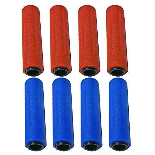 Roberto Sport Calcio Balilla Otto (8) Manopole Originali Professional Per Aste Diametro Mm.18 Colori Rosso, Blu