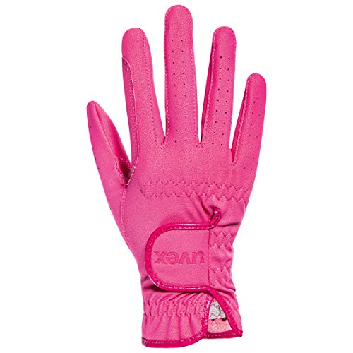 Uvex Sportstyle Kid, Guanti Da Equitazione Elasticizzati Per Bambini, Robusti, Ottimo Grip, Pink, 5