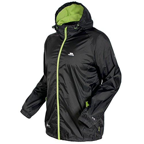 Trespass Qikpac Unisex Adulto – Giacca Ripiegabile, Uomo, Qikpac, Nero, S