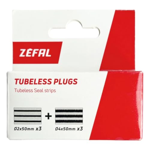 Zefal Tubeless Plugs - Set Di Toppe Per Riparazione Pneumatici Tubeless - Vermicelli Tubeless Da Utilizzare Con Il Kit Di Riparazione Tubeless - 3 X Ø