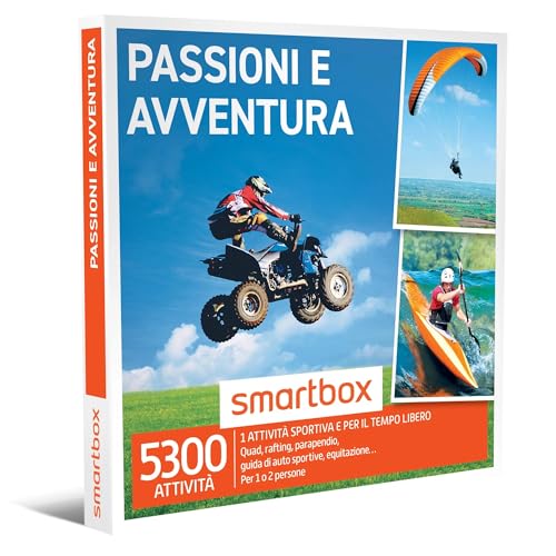 Smartbox - Cofanetto Regalo Passioni E Avventura - Idea Regalo Originale - 1 Attività Sportiva Per 1 O 2 Persone