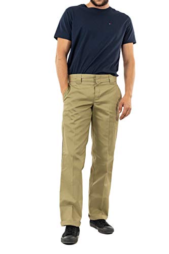 Dickies S/Stght Work Pant Pantaloni, Beige (Khaki Kh), 32W / 32L Uomo