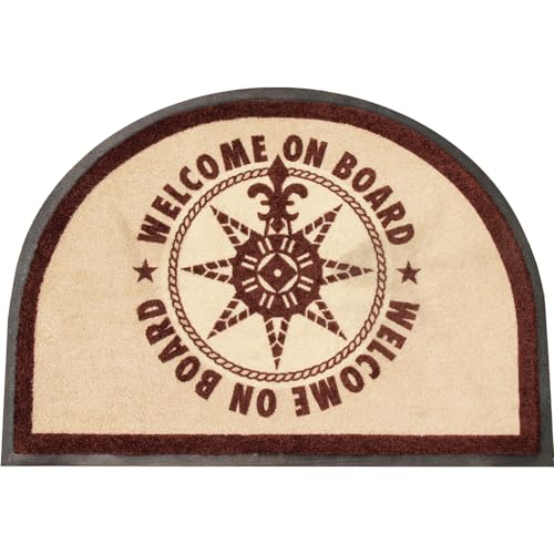 Tappeto Marine Business Welcome On Board Brown 50X70 Cm