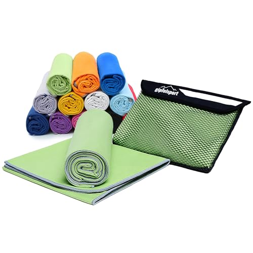 Gipfelsport Asciugamano Microfibra Verde 1X Xs(50X30Cm) Senza Borsa