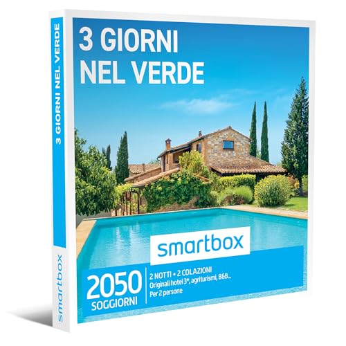 Smartbox - Cofanetto Regalo 3 Giorni Nel Verde - Idea Regalo Per La Coppia - 2 Notti Con Colazione Per 2 Persone