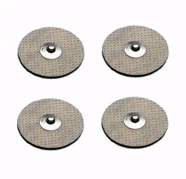 4 Elettrodi Adesivi Rotondi Diametro 3Cm Con Clip Standard 4Mm