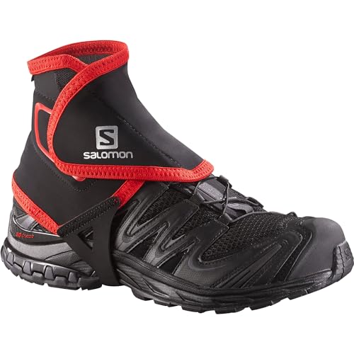 Salomon Trail Gaiters High Ghette Unisex, Facilità Di Utilizzo, Resistenza, Protezione, Nero, L