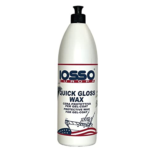Iosso Europa Quick Gloss Wax, Cera Protettiva Per Vetroresina, Bianco, 1.000 Ml