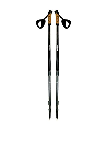 Toorx Coppia Bastoncini Nordic Walking Ahf-084 Unisex Adulto, Nero, 75X41X20