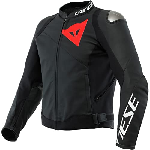 Dainese Sportiva Giacca In Pelle Per Moto Nero 50