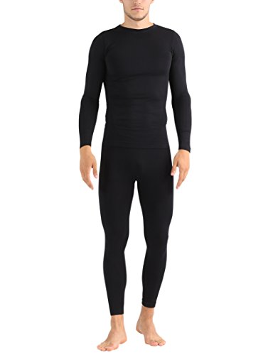 Ultrasport Comfy, Set Biancheria Funzionale Uomo, Nero, 2Xl