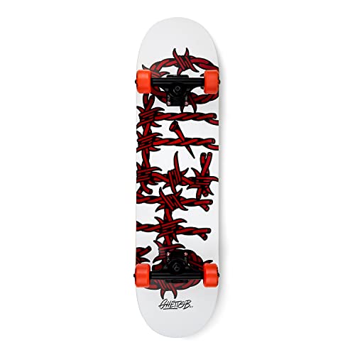 Ghettoblaster Skateboard 80X20 Cm - Skateboard Bambino - Skateboard Adulto - Skateboard Da Trick Già Assemblato - Tavola In Acero 7 Strati - Cuscinett
