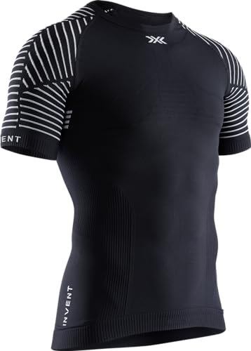 X-Bionic Invent 4.0 - Maglia Termica Uomo Manica Corta A Compressione - Alte Prestazioni Per Running, Sci, Ciclismo, Fitness E Sport Invernali, Nero, 