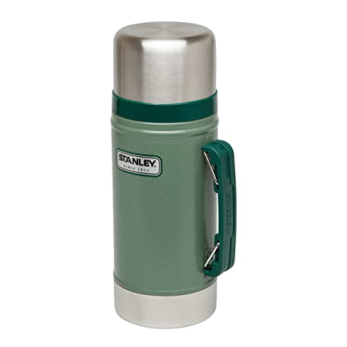 Stanley Classic Legendary Food Jar 0.7L Hammertone Green - Thermos Per Alimenti In Acciaio Inossidabile Senza Bpa - Mantiene Il Caldo Per 15 Ore - Lav