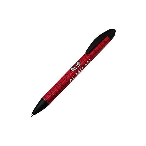 Penna Biro Plastica Milan Prodotto Ufficiale Idea Regalo Rossoneri