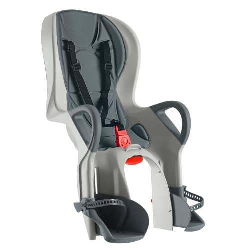 Okbaby 10+ - Seggiolino Da Bicicletta Posteriore Per Bambini Fino A 22 Kg, Reclinabile - Grigio
