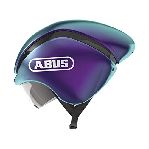 Abus Gamechanger Tt Casco Da Corsa - Casco Da Ciclismo Aerodinamico Con Ventilazione Idonea Per Uomo E Donna, Lila (Flip Flop Purple), L (58-62 Cm)