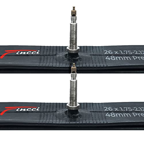 Fincci Camera D'Aria 26 Mtb - Coppia Cameras D'Aria Bici Da Corsa 26 X 1,75X1.95X2.00X2.1 Pollici Per Montagna Strada Bici Mtb Ibrida Uomo Biciclettas