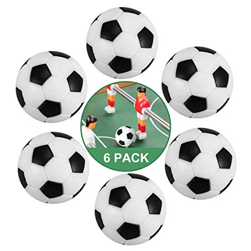 Zawtr Calcio Balilla, 6 Pezzi Palline Calcio Balilla Mini 32Mm, Palline Per Calcio Balilla Profesisonale Per Bambini Adulti Da Tavolo Biliardino Gioco