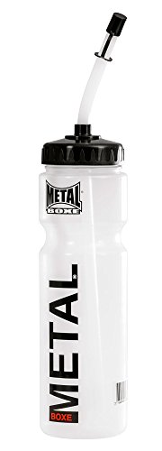 Metal Boxe Mb002 Borraccia Unisex Adulto, Bianco/Trasparente