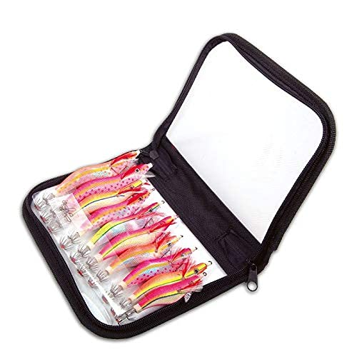 Lineaeffe Totanare Esca Artificiale Squid Jig Set Set 10 Pcs Colours Assorted Totanara Per Seppia E Calamaro
