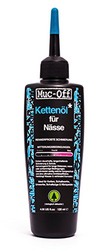 Muc-Off Wet Chain Lube - Olio Per Catena Bagnato Per Bicicletta, 120 Ml, Grasso Lubrificante Biodegradabile, Grasso Per Catena, Spray Per Catena Bicic