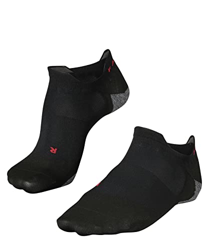 Falke Ru5 Race Invisible M In Filo Funzionale Antivesciche 1 Paio, Calzini Da Corsa Uomo, Nero (Black-Mix 3010), 44-45