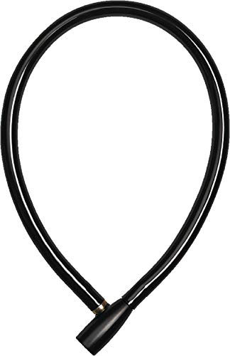 Abus Blocca Cavo 3406K - Cavo In Acciaio Lungo 55 Mm Con Rivestimento Plastica Bicicletta Livello Di Sicurezza 1 Nero
