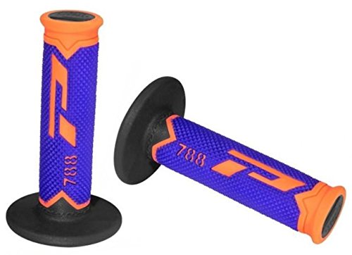 Progrip Manopole Mx 788-283 - Tripla Densità - Arancio/Blu/Nero