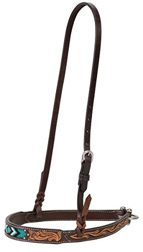 Turquoise Cross Noseband Turchese Perline Olio Scuro, 1