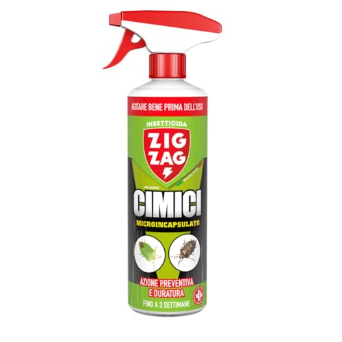 Zig Zag Insetticida, Cimici, Insetticida Microincapsulato A Lento Rilascio, Inodore, Specifico Per Cimici, Anti Cimici Ad Azione Rapida E Residuale, 5