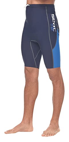 Seac Raa Pant Evo, Pantaloncino Protettivo Rash Guard Per Snorkeling E Nuoto Anti Uv Uomo, Blu/Blu Chiaro, Xl