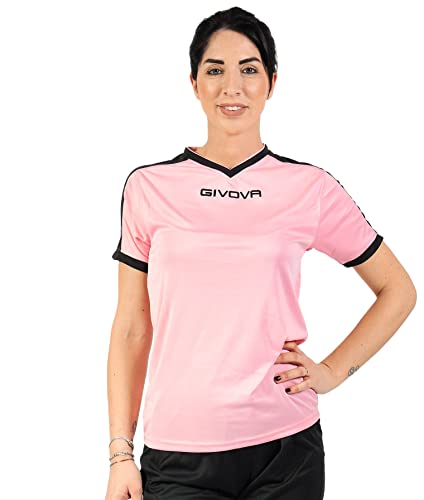 Givova Shirt Revolution Interlock Bianco/Azzurro Tg. M