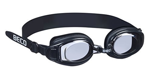 Beco Acapulco Schwimmbrille, Occhialini Da Nuoto Unisex-Adulto, Nero, Taglia Unica