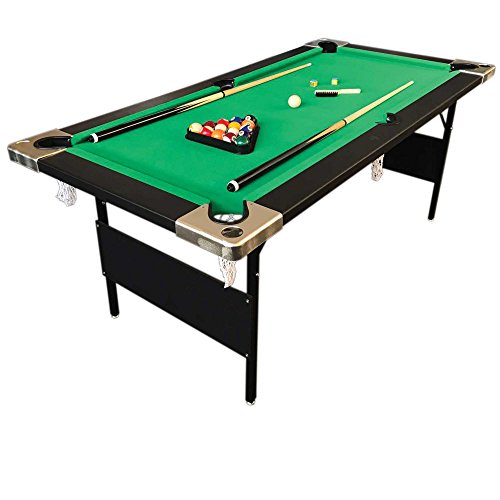 Tavolo Da Biliardo Pieghevole + Accessori Per Carambola Aladin 6 Ft Pool Table 6 Piedi - Misura Di Gioco 158 X 66 Cm!