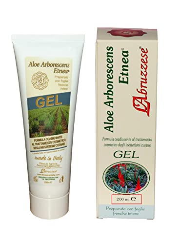 Gel Di Aloe Arborescens Etnea Puro Concentrato Per Inestetismi Cutanei 200Ml Idratante Protettivo Made In Italy