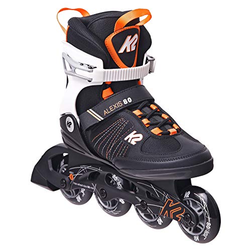 K2 Skates Donne Pattini In Linea Alexis 80 Black-Orange — Black - Orange — Eu: 40 (Mondo: 260 / Cm: 26 / Uk: 6.5 / Us: 9) — 30E0874
