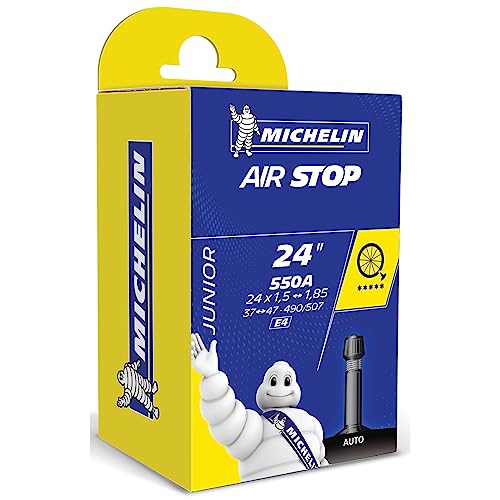 Michelin Airstop Btt Junior - Camera D`Aria, 37/54-390/406, Valvola Standard 34 Mm