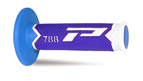 Progrip Pa078800Wba Manopole Articolo 788 Mm 22/25, Bianco/Blu/Azzurro, Triple Density