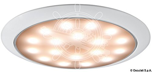 Osculati Plafoniera Led Senza Incasso Day/Night Bianca/Inox