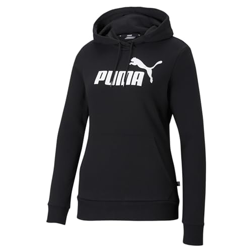 Puma 586791 01, Felpa Con Cappuccio Donna, Nero, Xs