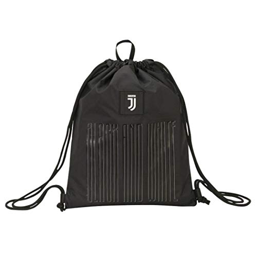 F.C. Juventus Sacca Zaino Coulisse Juventus Black And Withe Dimensioni 37X47 Cm Circa